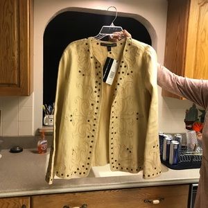 Linda  allard  Ellen Tracy  embroidered jacket .